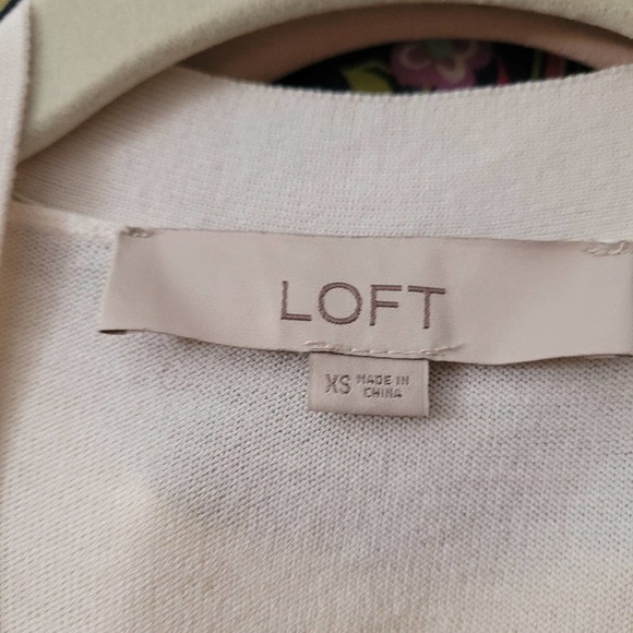 LOFT White Cardigan Sweater Size XS - Picture 4 of 5